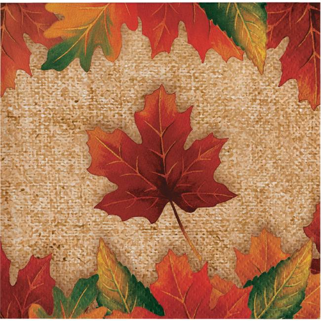 Rustic Leaves Beverage Napkins Party at Lewis Elegant Party Supplies