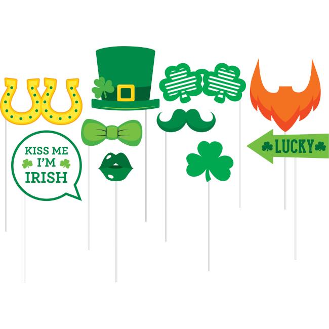 St Patrick's Day Photo Props Party at Lewis Elegant Party Supplies
