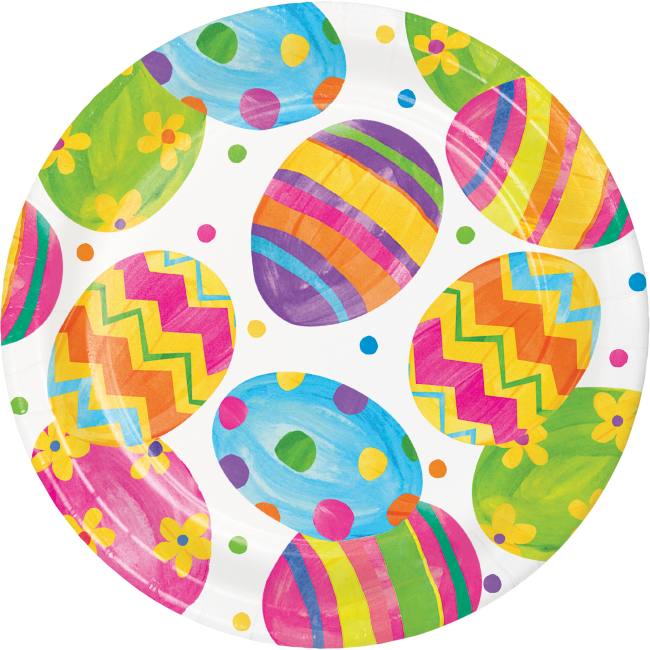 Easter Egg Toss 9-inch Plates: Party at Lewis Elegant Party Supplies ...