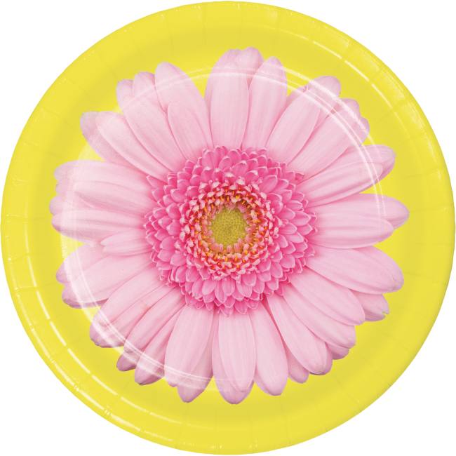 Petal Pop Daisy 7inch Plates Party at Lewis Elegant Party Supplies