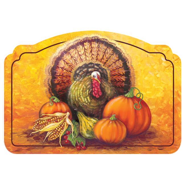 Seasonal Occasions Turkey Traditions Paper Placemats Party at Lewis
