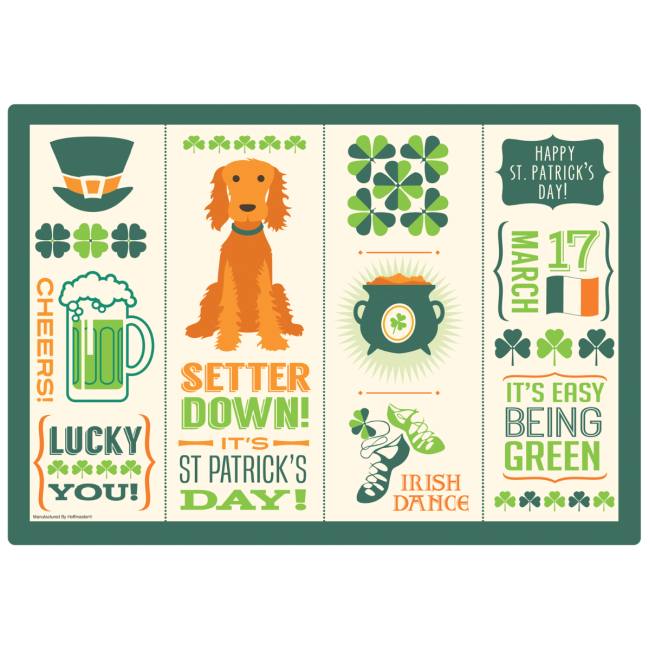 Seasonal Occasions St Patrick' Day Paper Placemats Party at Lewis