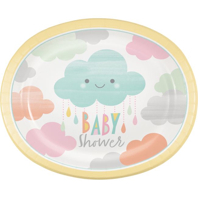 Sunshine Baby Shower 12inch Oval Plates Party at Lewis Elegant Party