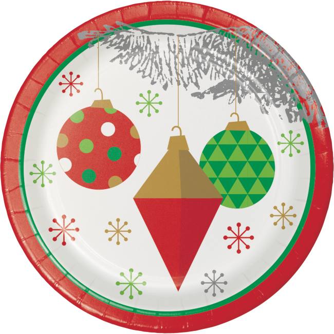 Bright Christmas Tree 7-inch Plates: Party at Lewis Elegant Party ...