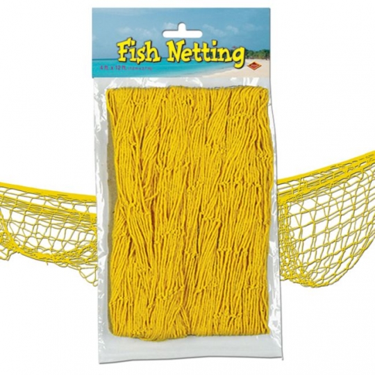Yellow Decorative Fish Netting: Party at Lewis Elegant Party