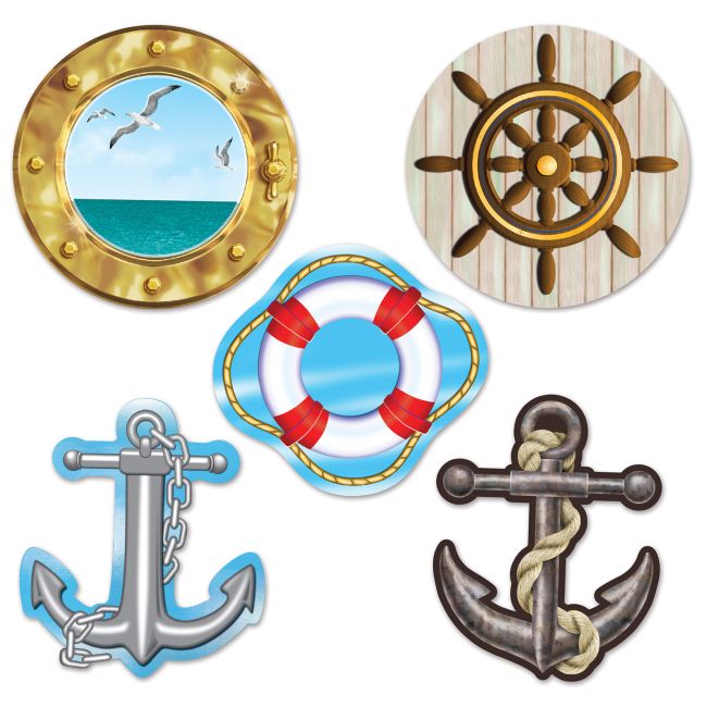 Mini Nautical Cutouts: Party at Lewis Elegant Party Supplies, Plastic ...