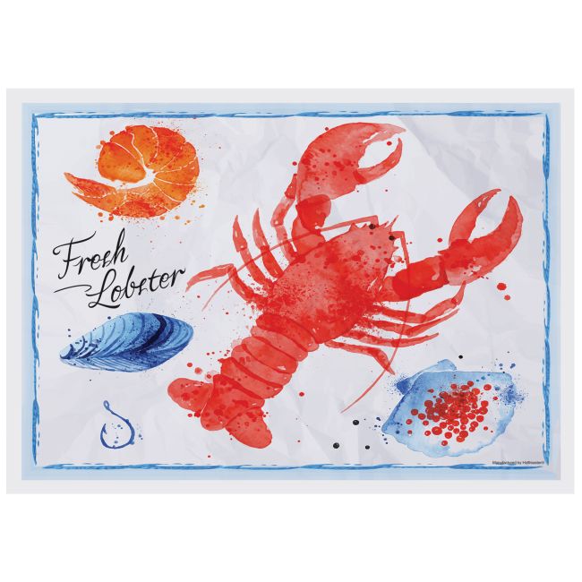 Seafood 1 Fresh Lobster Paper Placemats Party at Lewis Elegant Party