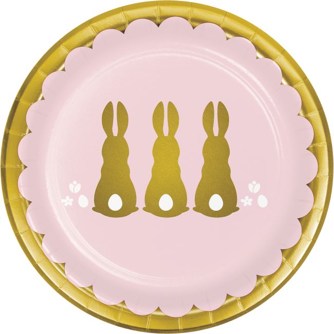 Golden Easter Foil 7 inch Plates Party At Lewis Elegant Party Supplies Golden easter foil 7 inch plates party at lewis elegant party supplies
