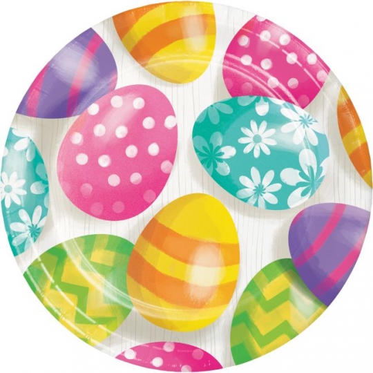 plastic easter plates