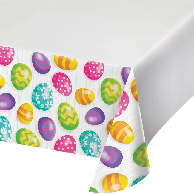 Easter Eggs Plastic Tablecloth Party at Lewis Elegant Party Supplies