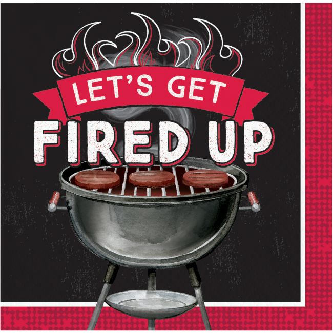 Backyard BBQ Beverage Napkins Party at Lewis Elegant Party Supplies