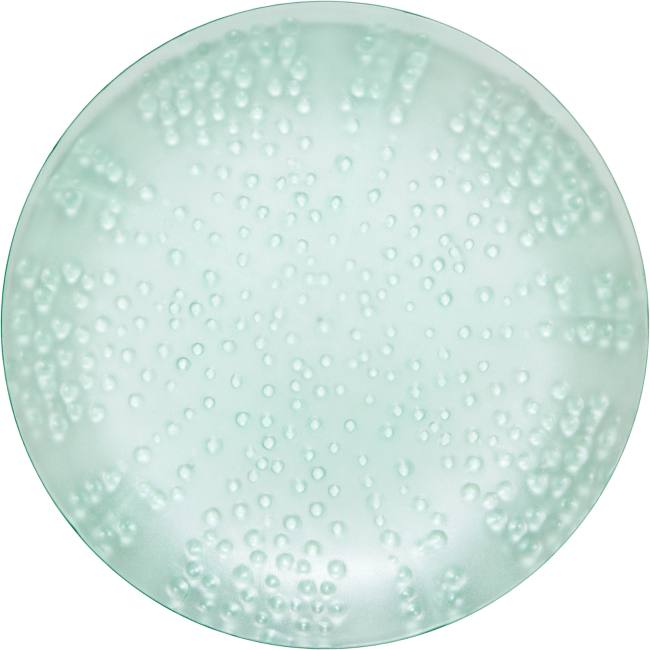 Ocean Translucent Teal 10inch Plastic Plates Party at Lewis Elegant