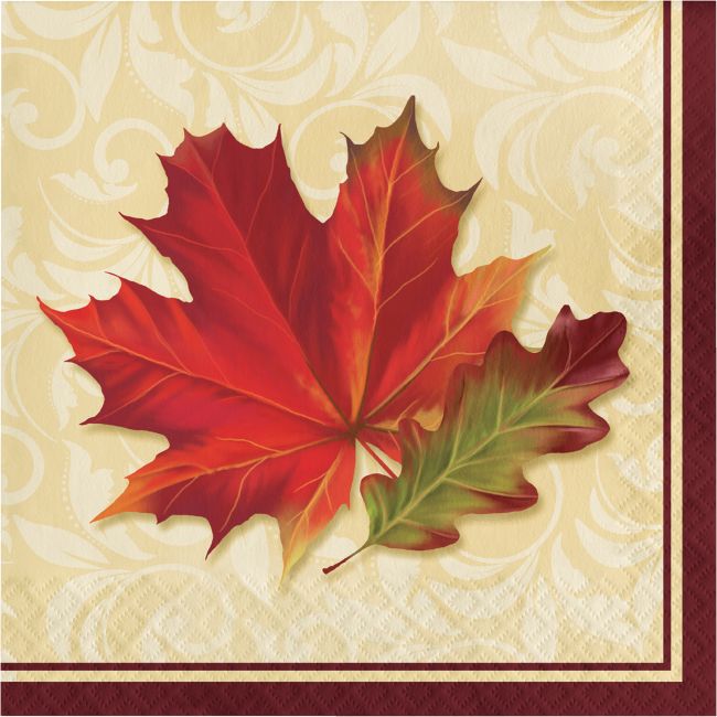 Fall Leaves Lunch Napkins Party at Lewis Elegant Party Supplies