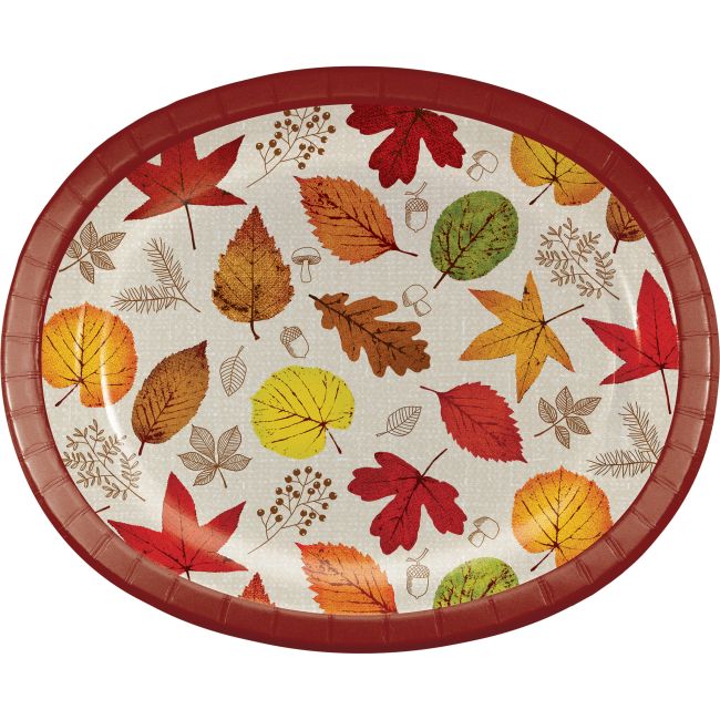 Happy Harvest 12inch Oval Plates Party at Lewis Elegant Party