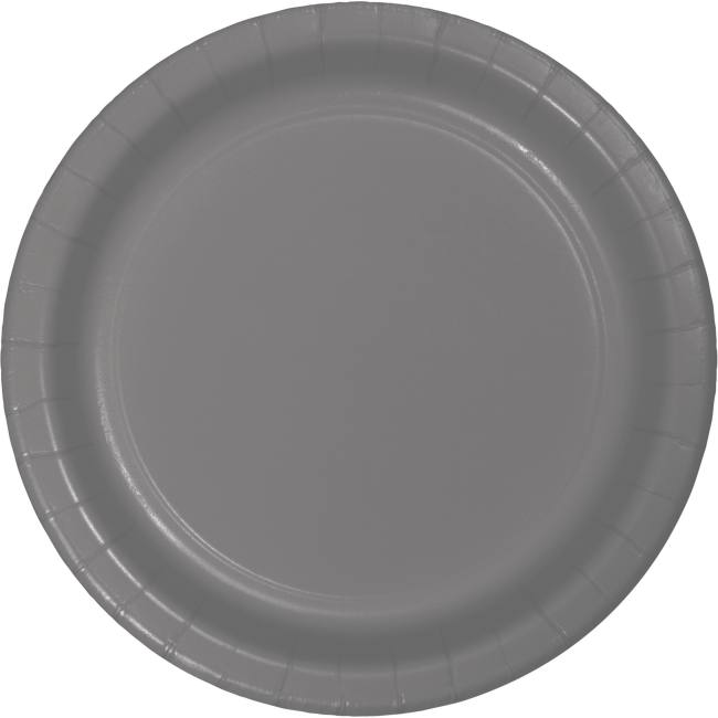 Glamour Gray Heavy Duty 7inch Paper Plates Party at Lewis Elegant