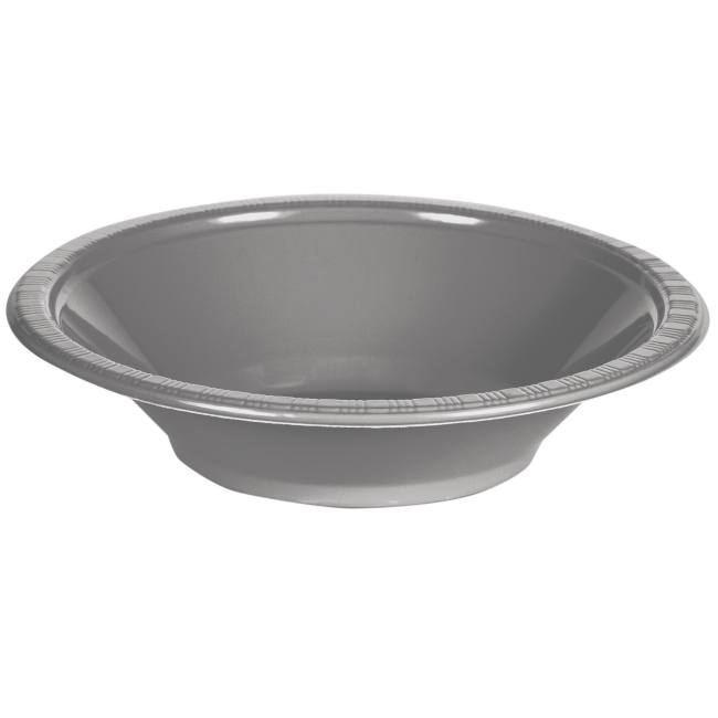 Glamour Gray Premium 12 oz Plastic Bowls Party at Lewis Elegant Party