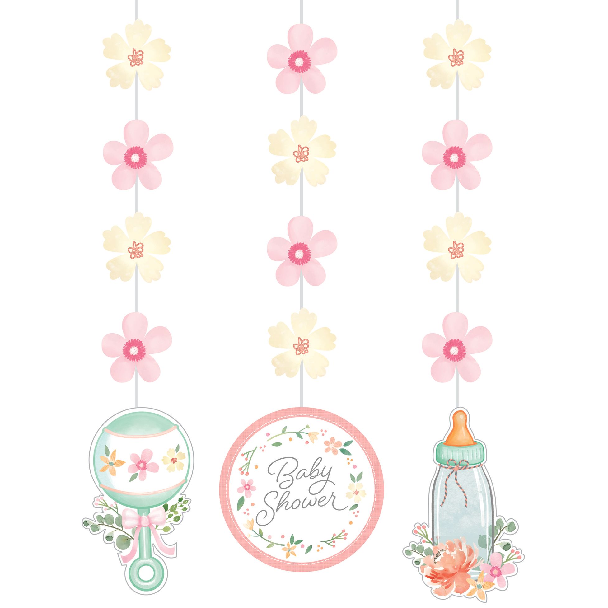baby shower hanging decorations