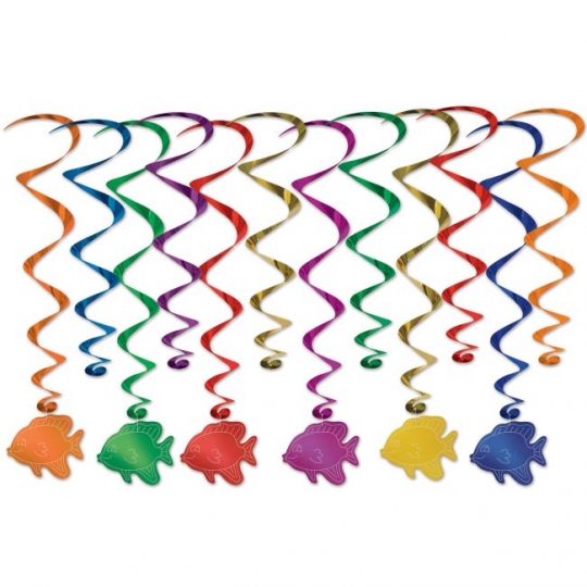 Fish Hanging Whirl Decorations: Party at Lewis Elegant Party Supplies,  Plastic Dinnerware, Paper Plates and Napkins