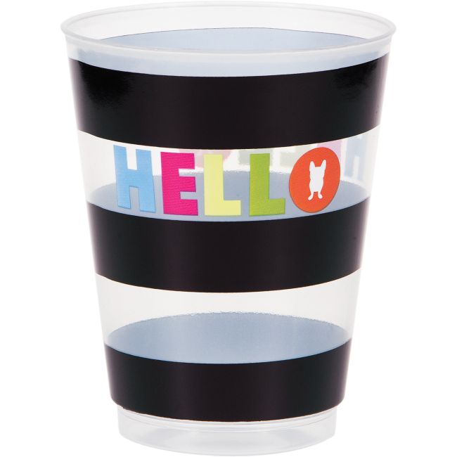 Hello 16 oz Plastic Glasses Party at Lewis Elegant Party Supplies