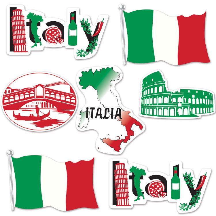 Italian Cutouts 2 Party at Lewis Elegant Party Supplies, Plastic