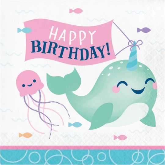 Narwhal Ocean Party Paper Tablecloth: Party at Lewis Elegant Party  Supplies, Plastic Dinnerware, Paper Plates and Napkins