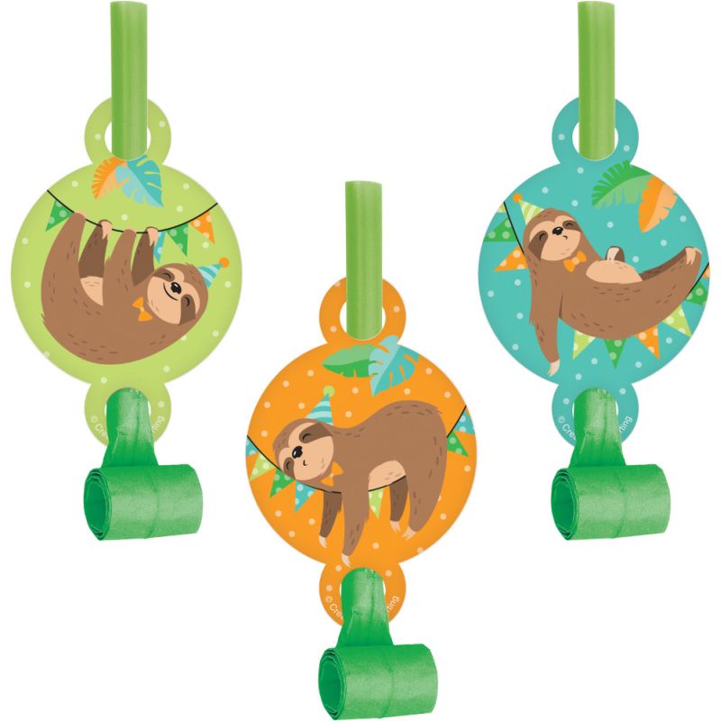 Purr-Fect Kitty Cat Party Blowouts w/Medallion 8 Per Pack Girls Birthday Favors 