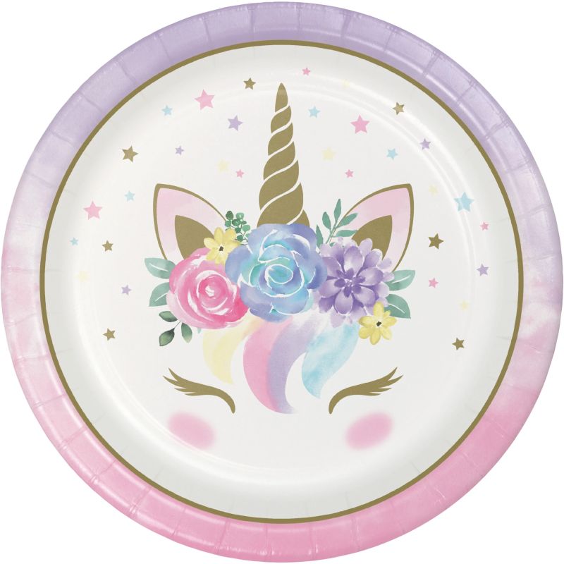 Unicorn Baby 9inch Plates Party at Lewis Elegant Party Supplies