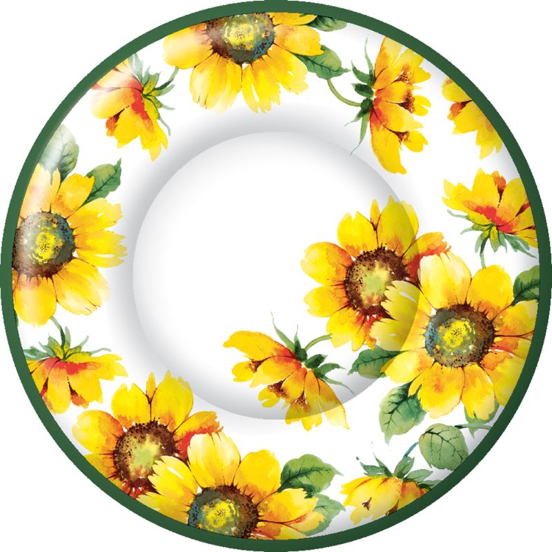 Colorful Sunflowers 10.5-inch Plates: Party at Lewis Elegant Party