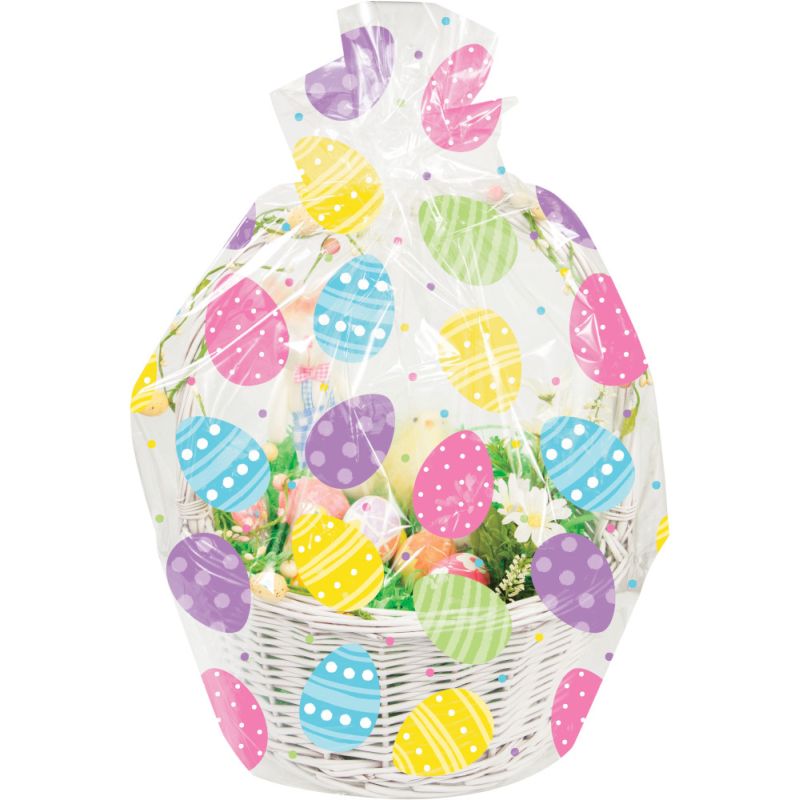Easter Eggs Large Basket Cello Bag Party at Lewis Elegant Party