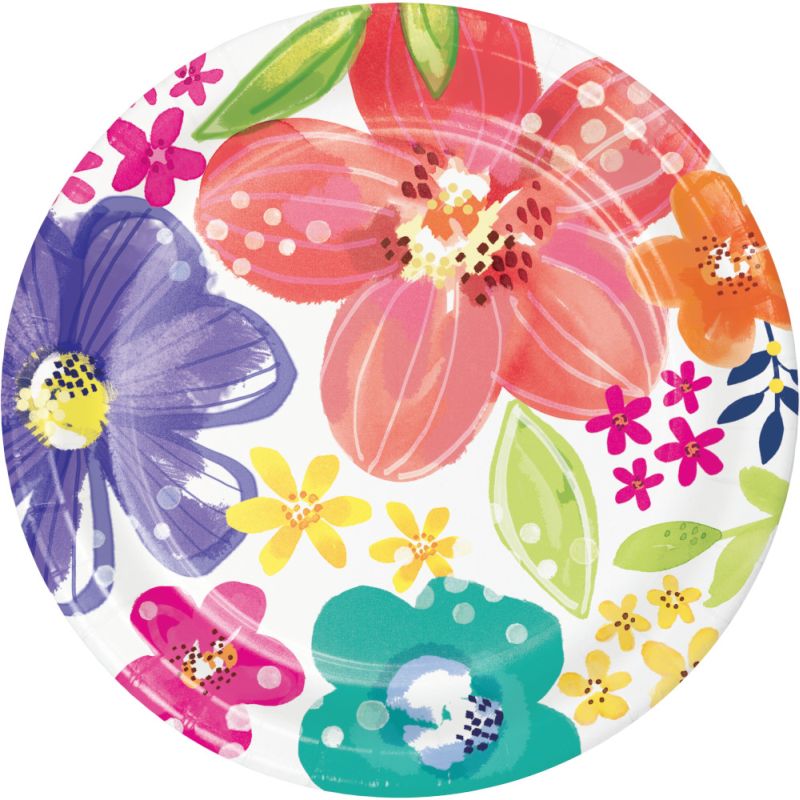 Brilliant Meadow 7inch Plates Party at Lewis Elegant Party Supplies