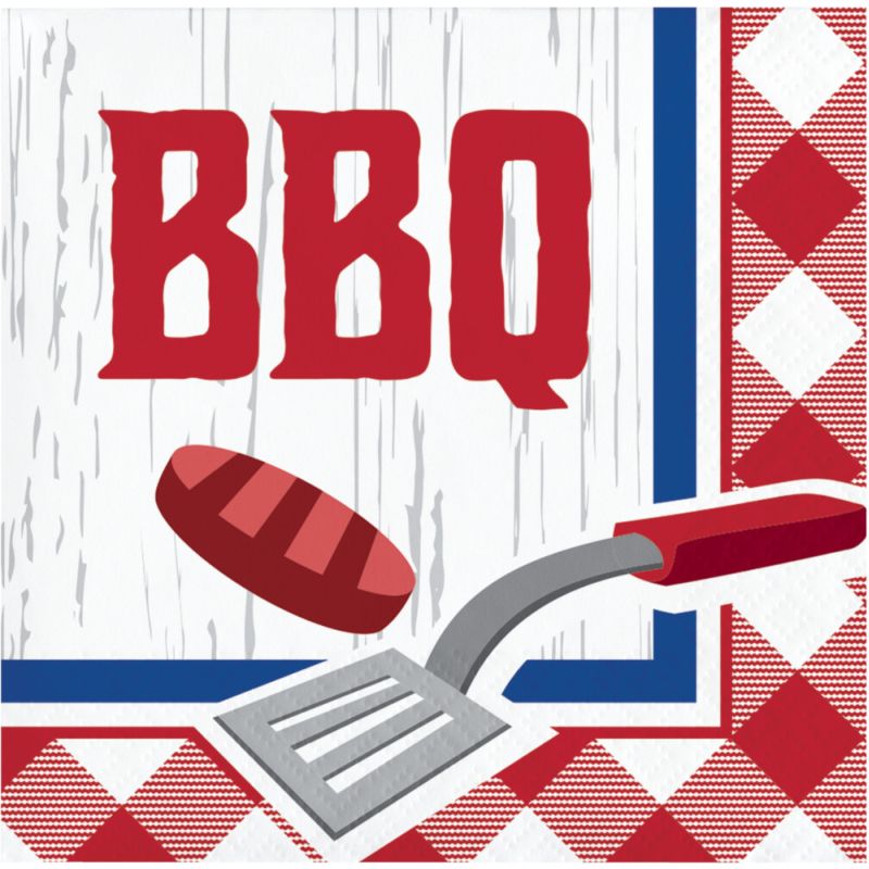 Summer BBQ Beverage Napkins Party at Lewis Elegant Party Supplies