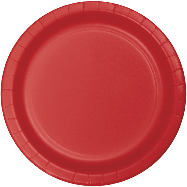 Red Heavy Duty 7inch Paper Plates Party at Lewis Elegant Party