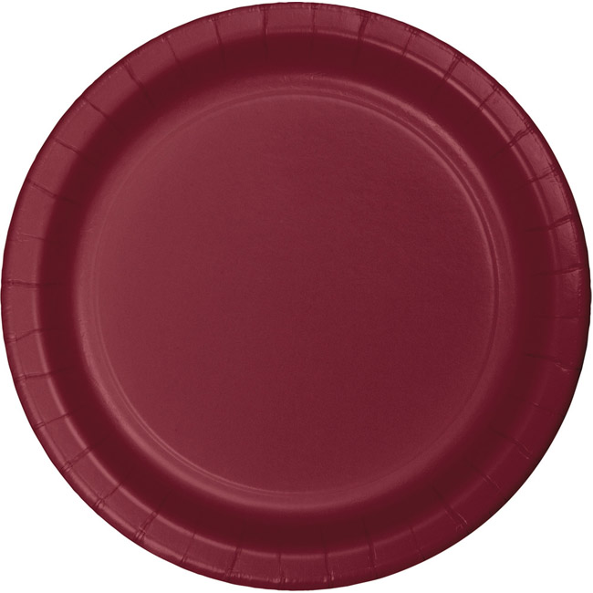Burgundy Heavy Duty 10inch Paper Plates Party at Lewis Elegant Party Supplies, Plastic