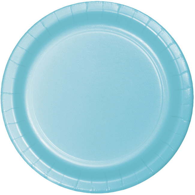 Pastel Blue Heavy Duty 10inch Paper Plates Party at Lewis Elegant