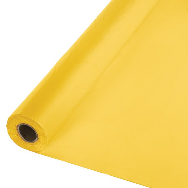 School Bus Yellow Plastic Tablecloth 100foot Roll Party at Lewis