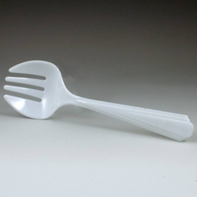 Plastic Serving Fork 10inch White Party at Lewis Elegant Party