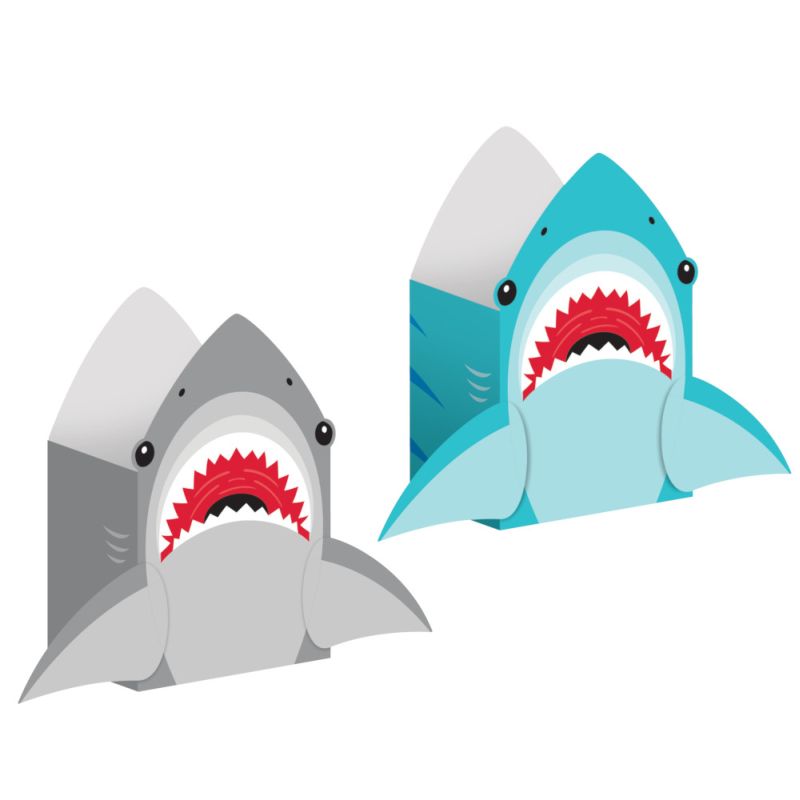 Shark Party Shaped Favor Bags Party at Lewis Elegant Party Supplies