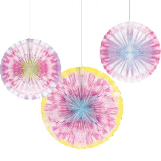 Tie Dye Party Paper Fans Hanging Decorations: Party at Lewis Elegant Party  Supplies, Plastic Dinnerware, Paper Plates and Napkins