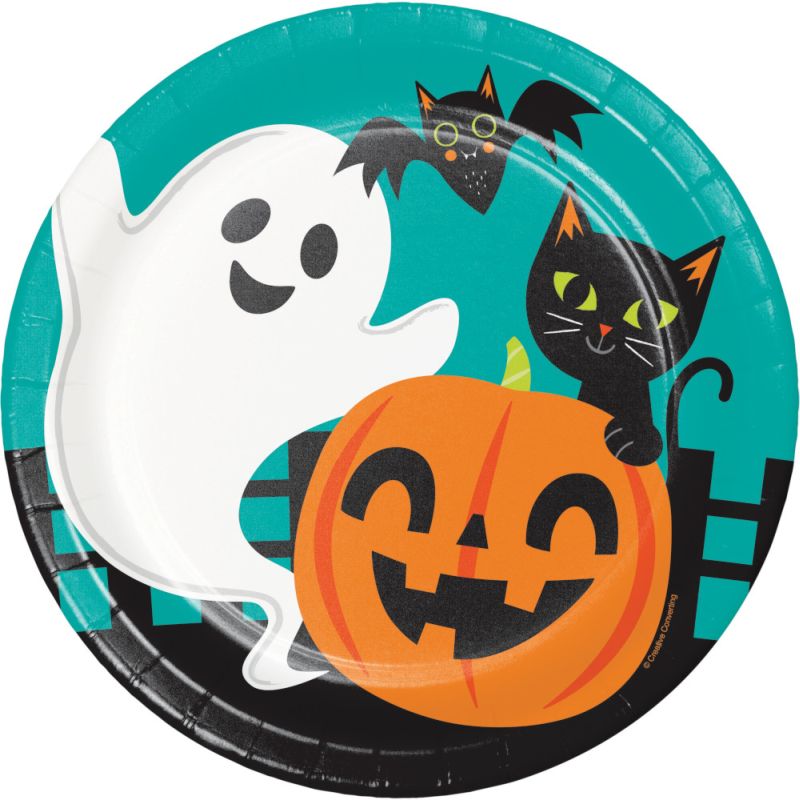 Fun Halloween 9inch Plates Party at Lewis Elegant Party Supplies