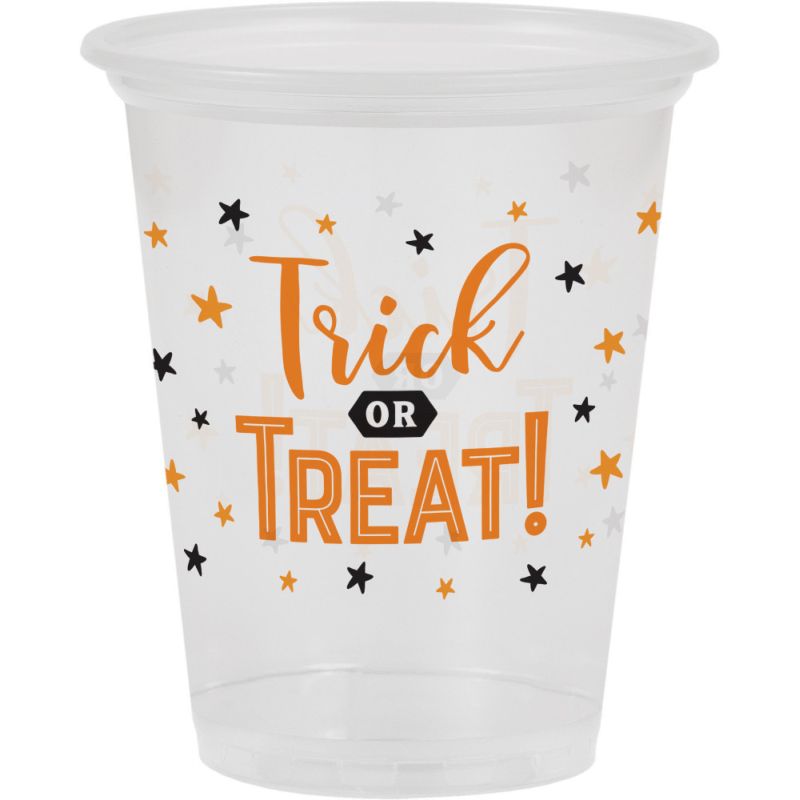 Halloween Trick or Treat Clear 16 oz Plastic Cups Party at Lewis