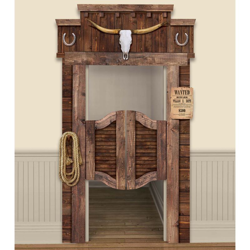 Western Functional Cardboard Deluxe Saloon Door Party at Lewis Elegant