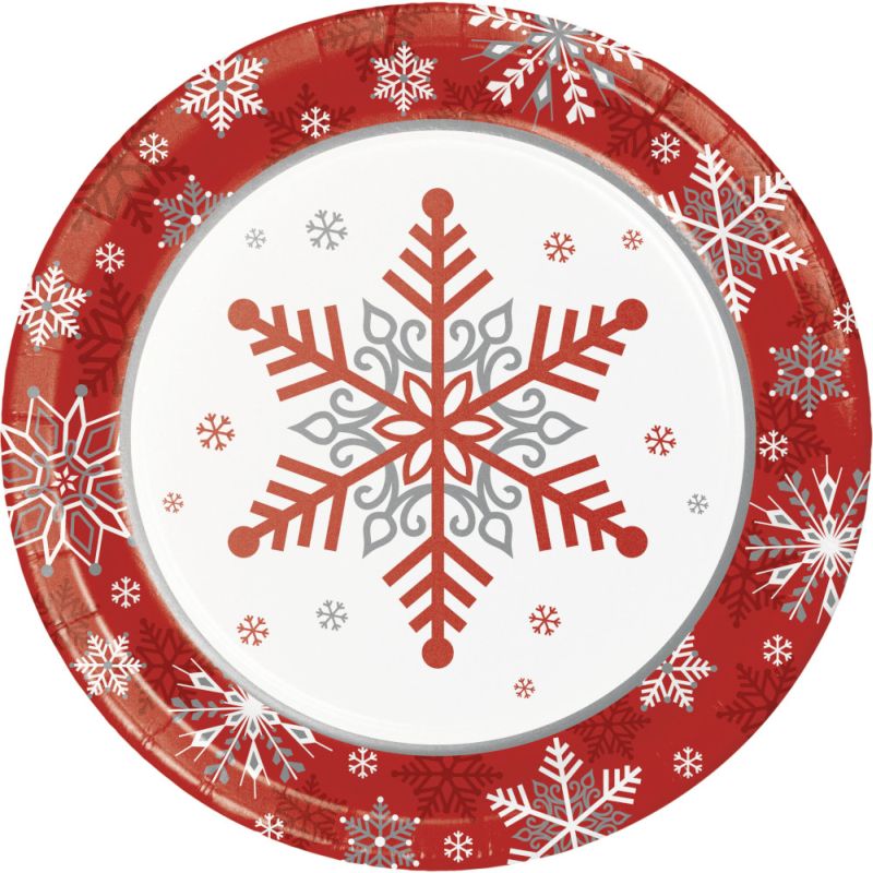 Winter Snowflakes 7inch Plates Party at Lewis Elegant Party Supplies