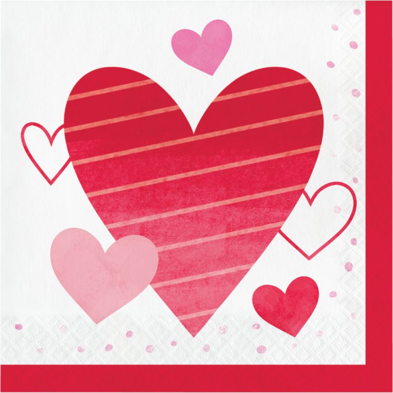 Valentine's Day Lunch Napkins Party at Lewis Elegant Party Supplies