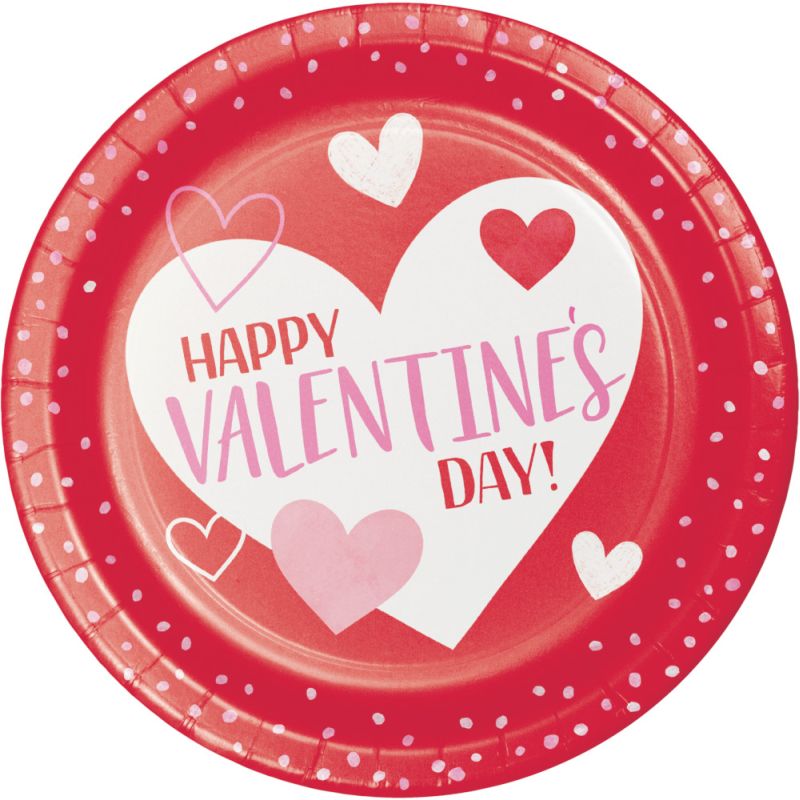 Valentine's Day 7inch Plates Party at Lewis Elegant Party Supplies