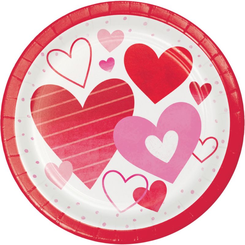 Valentine tablecloths : tablecloths Valentine's Day 9-inch Plates: Party at Lewis Elegant Party Supplies