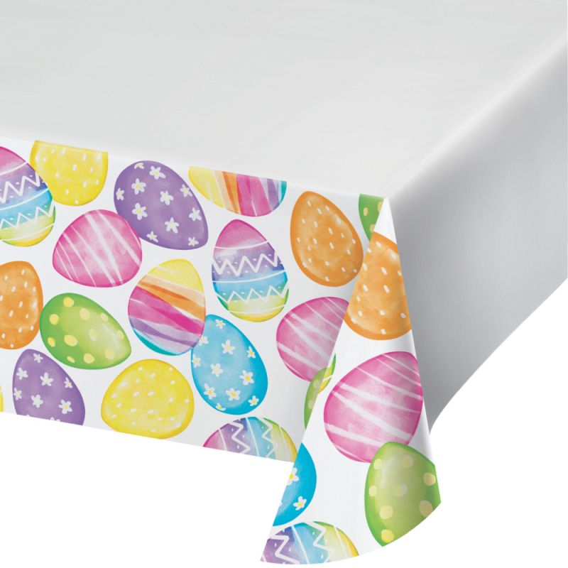 Watercolor Easter Eggs Paper Tablecloth Party at Lewis Elegant Party