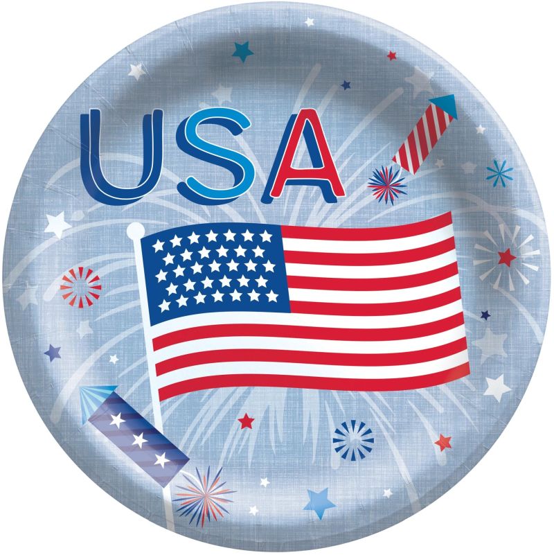 Patriotic Celebration 6.75inch Plates Party at Lewis Elegant Party