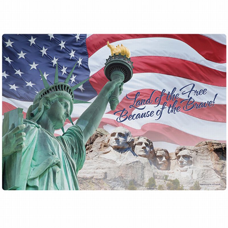 Seasonal Occasions Lady Liberty Patriotic Paper Placemats Party at