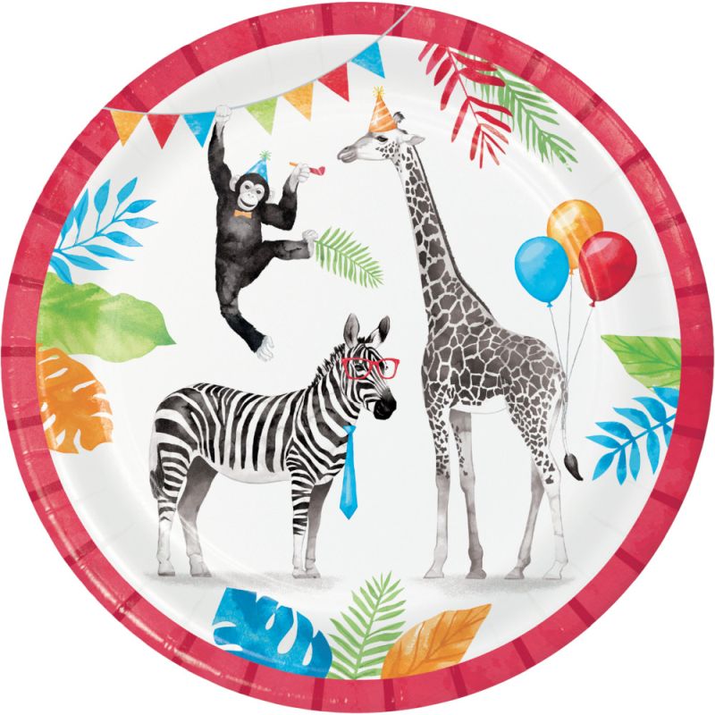 Party Jungle Animals 9inch Plates Party at Lewis Elegant Party