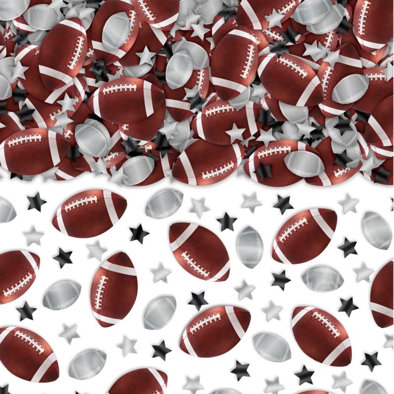 Footballs & Stars Confetti Party at Lewis Elegant Party Supplies
